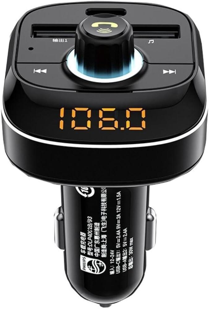 Ugreen Bluetooth 5.0 Qc 3.0 Pd Araç Çakmaklık Şarj Cihazı Fm Transmitter - Teşhir