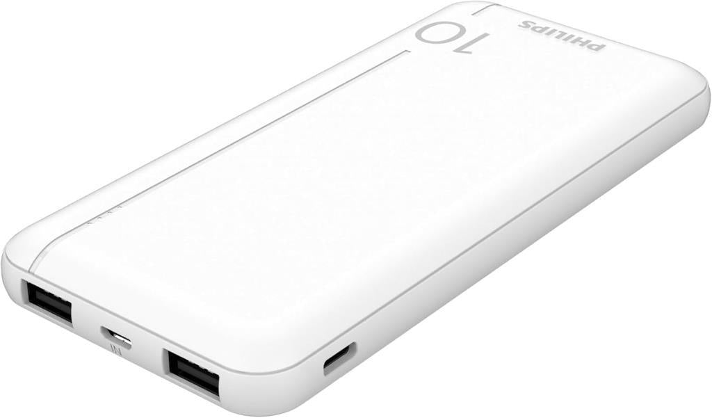 Philips DLP1812PW LED Göstergeli 10000 mAh Beyaz Hızlı Şarj Powerbank