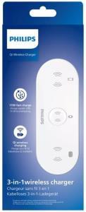 Philips DLP9230NW QI Beyaz 3in1 Kablosuz Hızlı Şarj Aleti Outlet