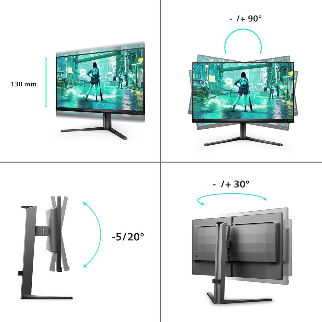 Philips Evnia 25M2N3200W 24.5" 1 ms Full HD Pivot 240 Hz Oyuncu Monitörü - TEŞHİR