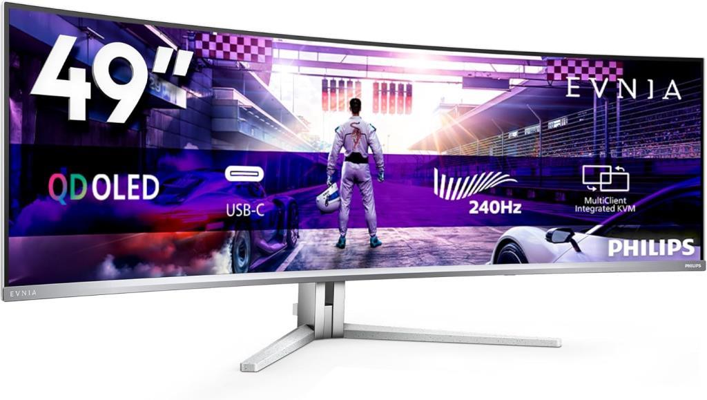 Philips Evnia 49M2C8900/00 49" 0.03 ms DQHD Curved 240 Hz OLED Oyuncu Monitörü Outlet
