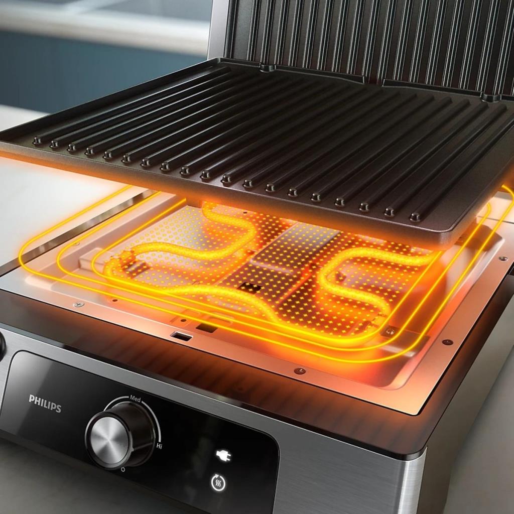 PHILIPS HD6301/90 5000 Serisi Izgara ve Tost Makinesi Inox