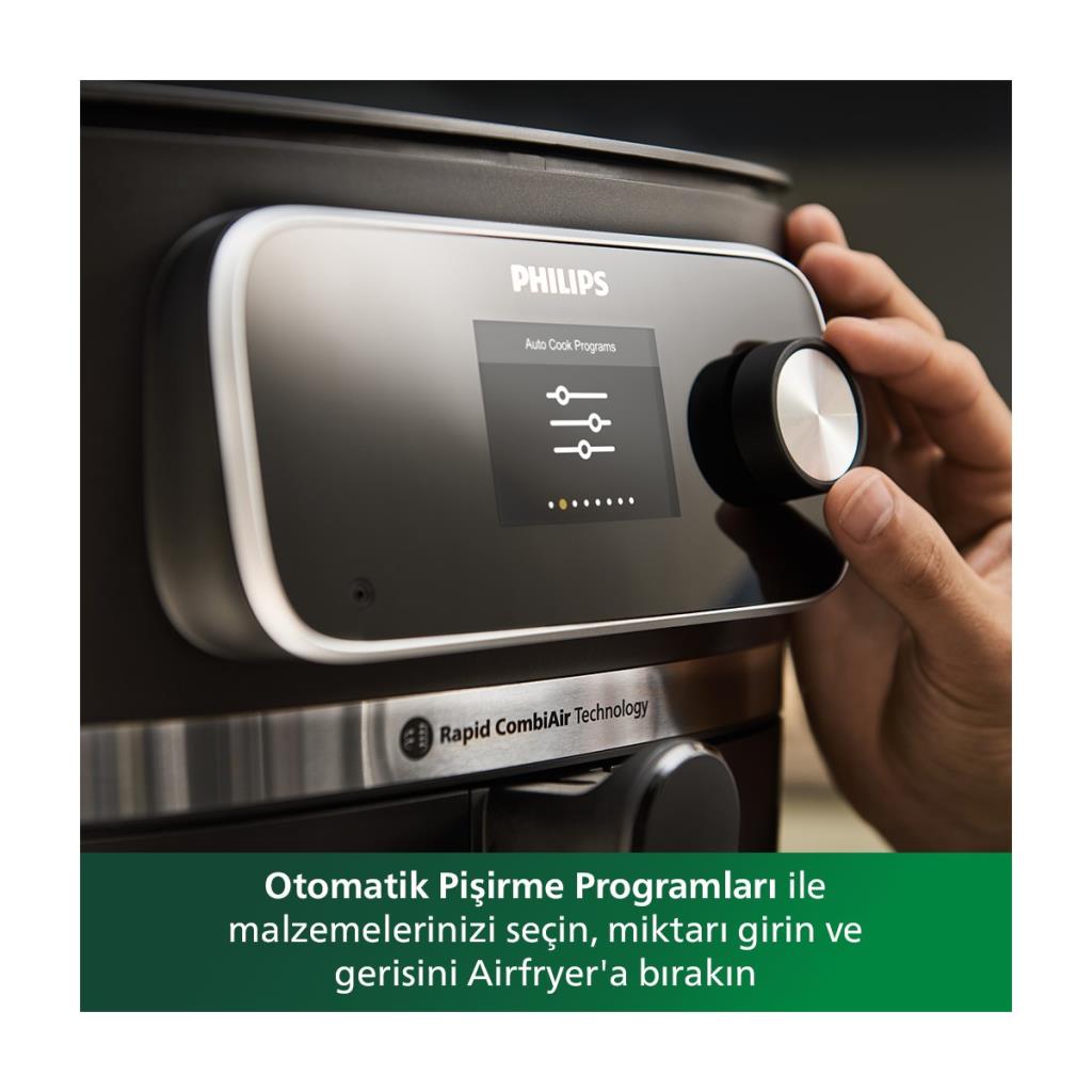 Philips Airfryer 7000 Serisi HD9880/90 Combi XXL Connected 8.3 lt Yağsız Fritöz - OUTLET