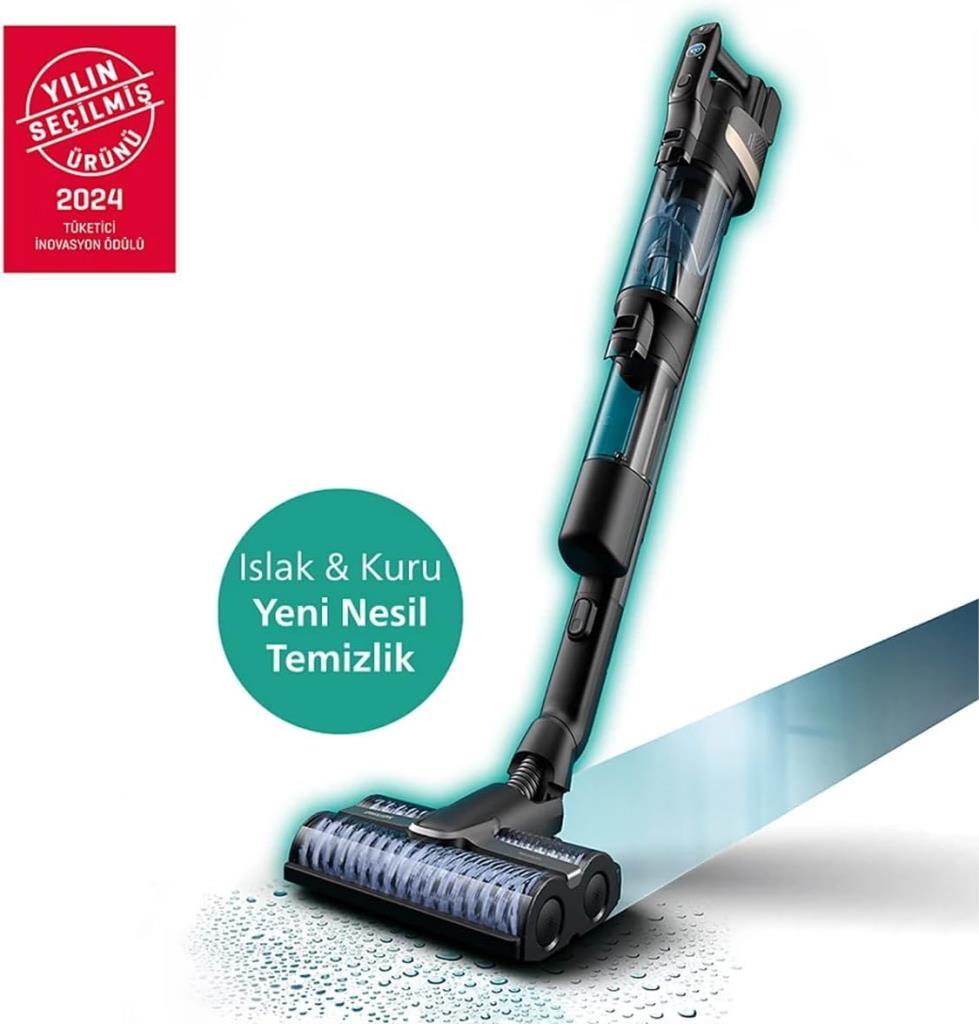 Philips Aqua Trio XW9383/01 Islak Kuru Şarjlı Dikey Süpürge Outlet