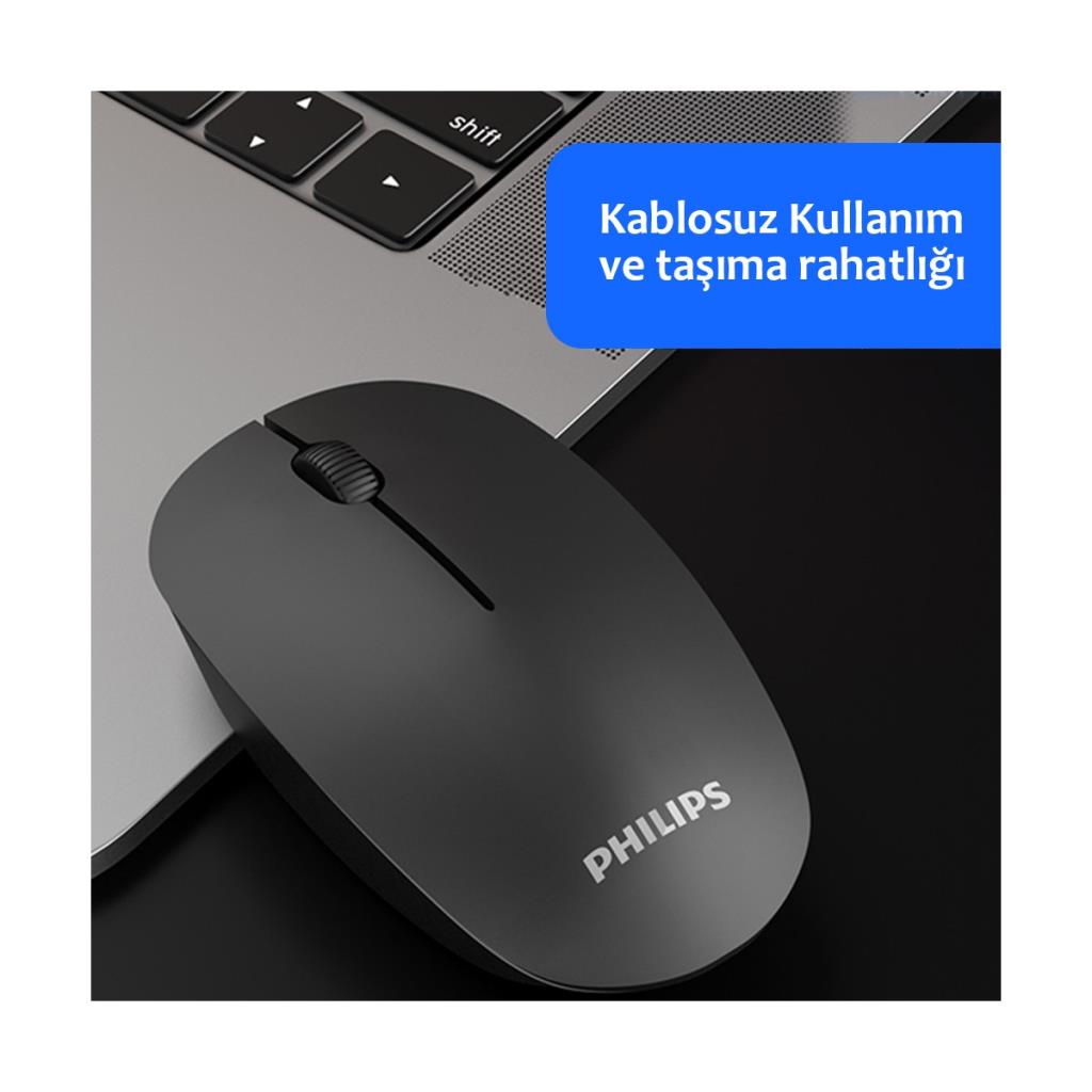 Philips M221 SPK7221 Optik Kablosuz Mouse - TEŞHİR