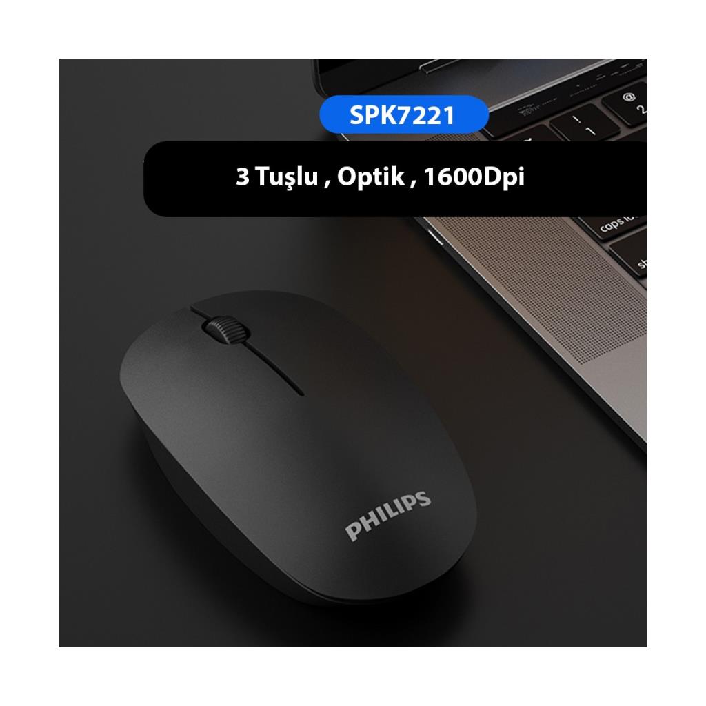 Philips M221 SPK7221 Optik Kablosuz Mouse - TEŞHİR
