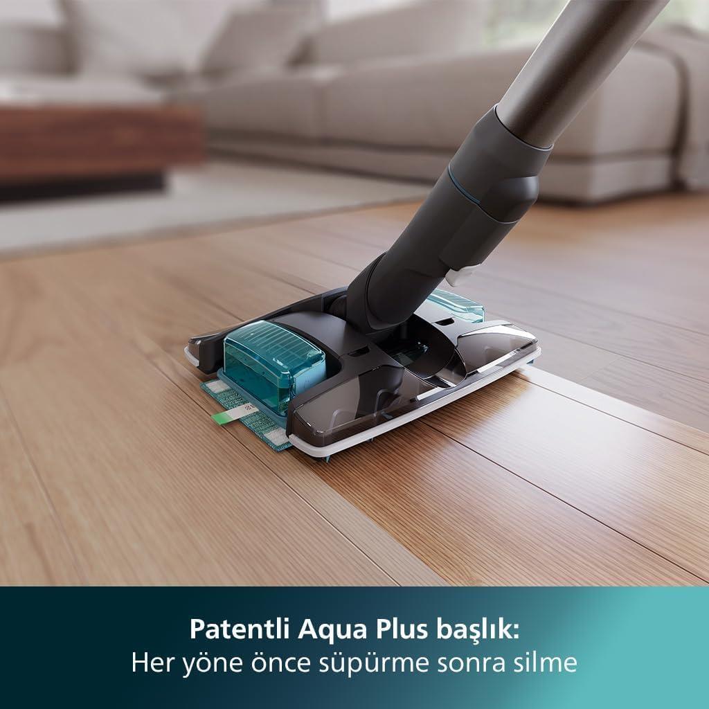 Philips 8000 Serisi Aqua Plus XC8053/01 Şarjlı Dikey Süpürge Outlet