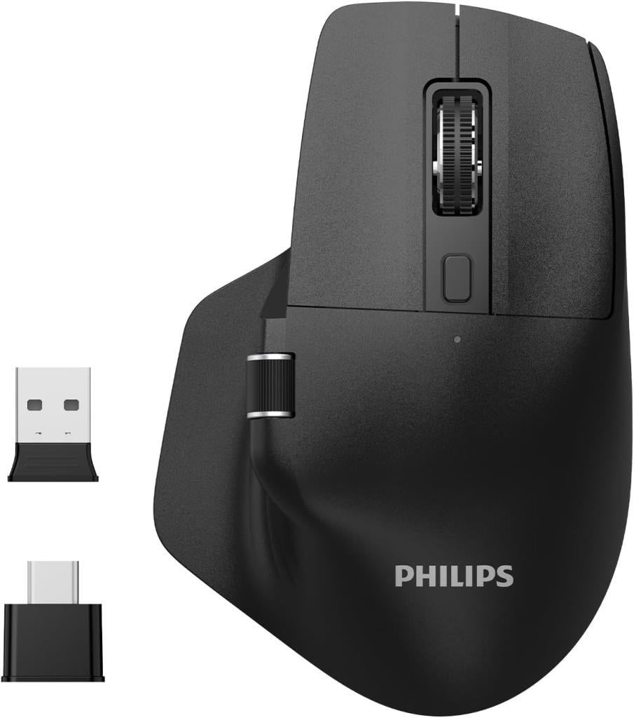 Philips SPK7858 Siyah Şarjlı Sessiz Optik Kablosuz Mouse