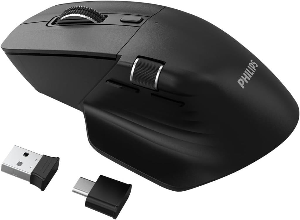 Philips SPK7858 Siyah Şarjlı Sessiz Optik Kablosuz Mouse