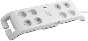 Philips SPN3080B/10 900 Joule 2 m 8'li Akım Korumalı Priz