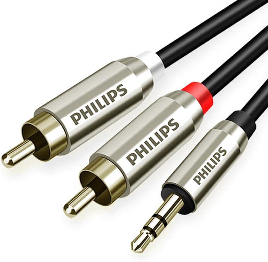 Philips SWR2120C/93 2 m 3.5mm RCA Stereo Ses Kablosu