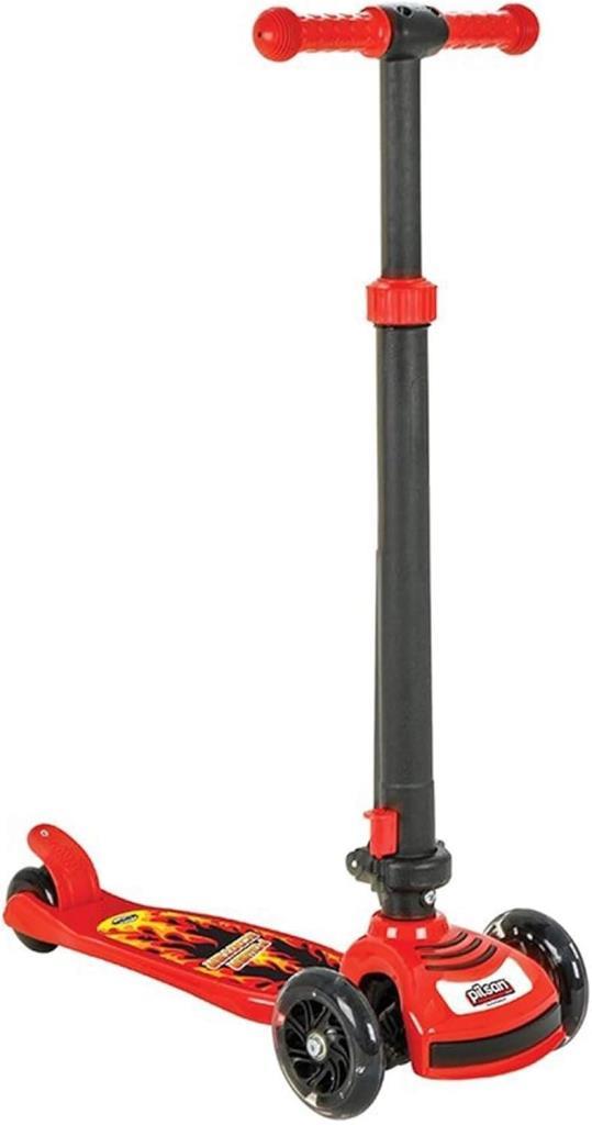 Pilsan Power Işıklı Kırmızı 3 Tekerlekli Çocuk Scooter Outlet