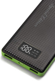 Pineng PN-960 6.000 mAh Dijital LED Göstergeli Yüksek Hızlı Powerbank, Siyah-Yeşil Outlet
