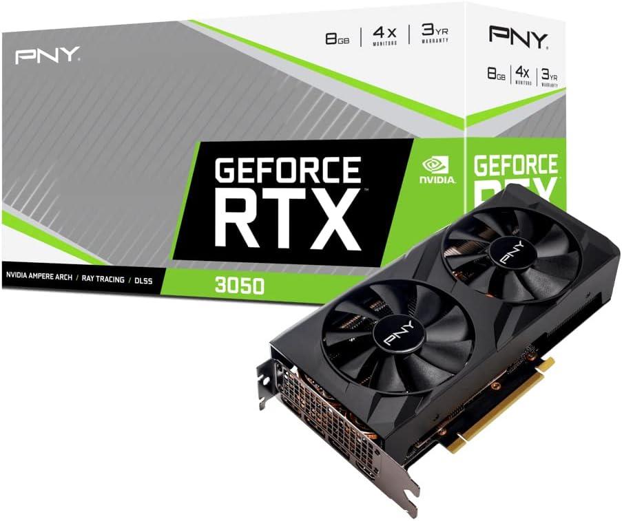 Pny RTX 3050 8GB Verto Dual Fan VCG30508DFBPB1 128 Bit GDDR6 8 GB Ekran Kartı Outlet
