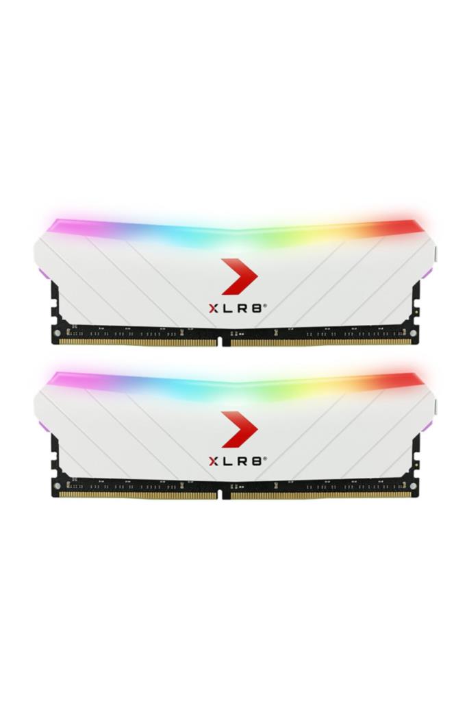 Pny XLR8 EPIC-X RGB (2x8) 16 GB DDR4 3200 Mhz MD16GK2D4320016XRGB Ram Beyaz - Outlet
