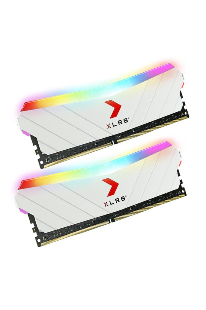 Pny XLR8 EPIC-X RGB (2x8) 16 GB DDR4 3200 Mhz MD16GK2D4320016XRGB Ram Beyaz - Outlet