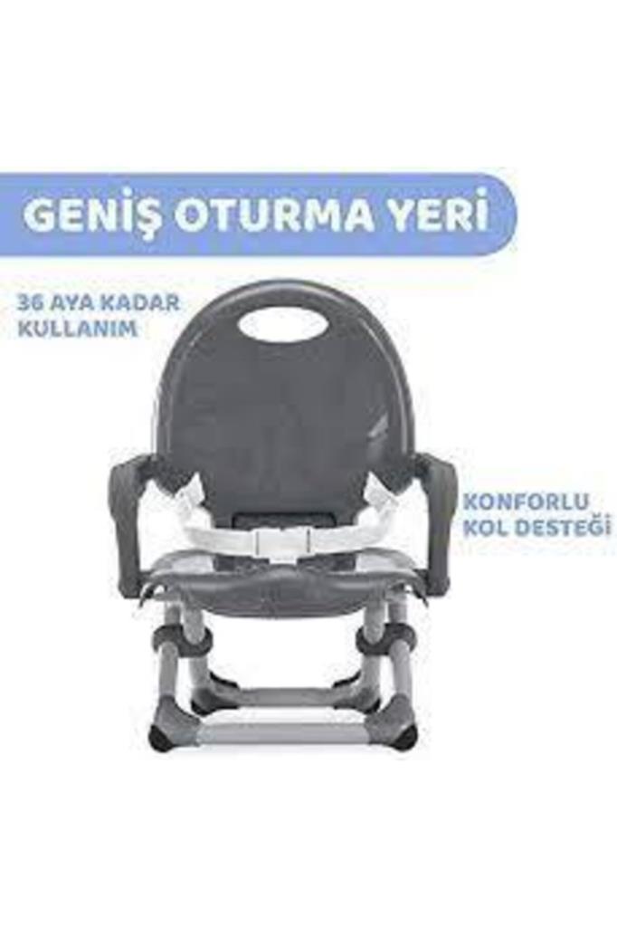 Chicco Pocket Snack Yükseltici Mama Sandalyesi Dark Grey Outlet