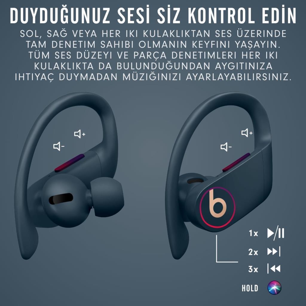 Beats Powerbeats Pro Totally Wireless Kulak İçi Lacivert Bluetooth Kulaklık Teşhir