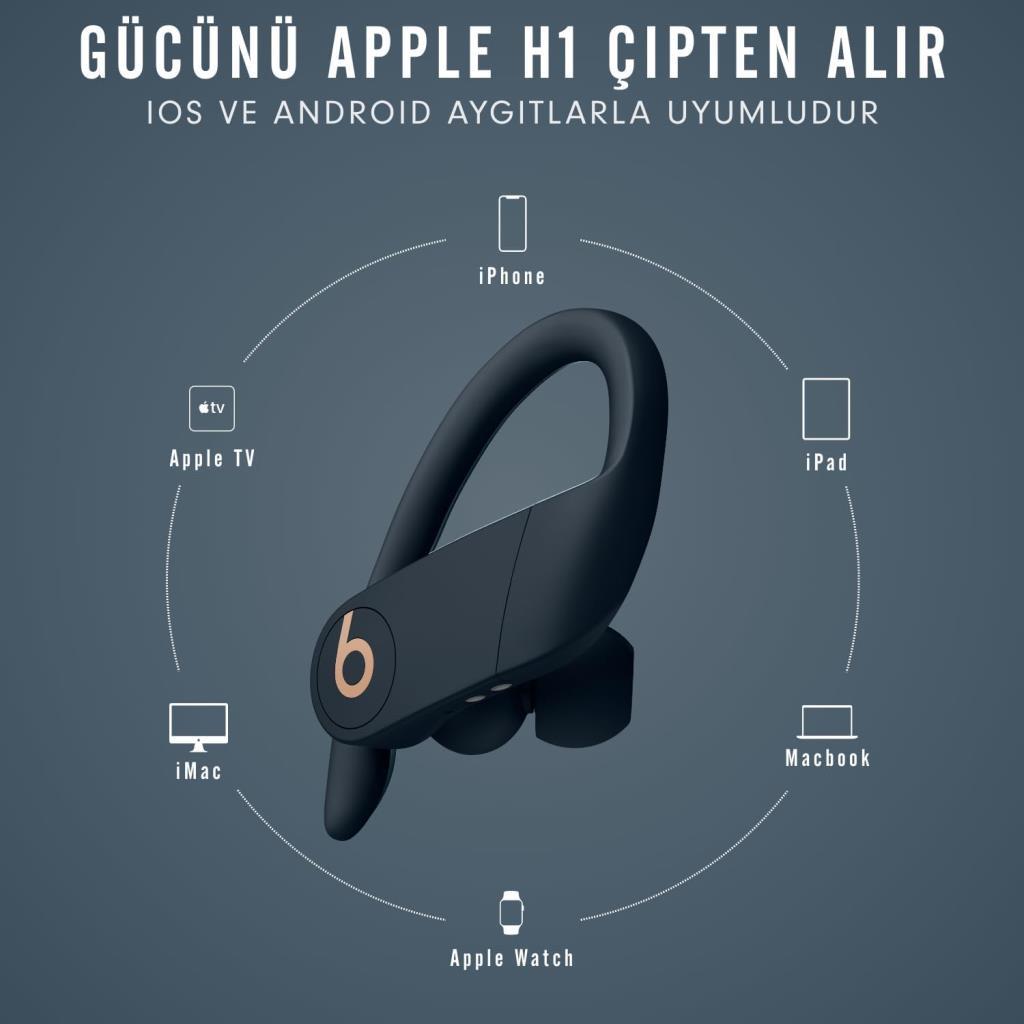 Beats Powerbeats Pro Totally Wireless Kulak İçi Lacivert Bluetooth Kulaklık Teşhir