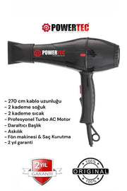 Powertec TR-701 Turbo Profesyonel 2500 W Fön Makinesi Outlet