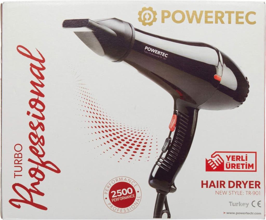 Powertec TR-901 Turbo Profesyonel 2500 W Saç Kurutma Makinesi Teşhir