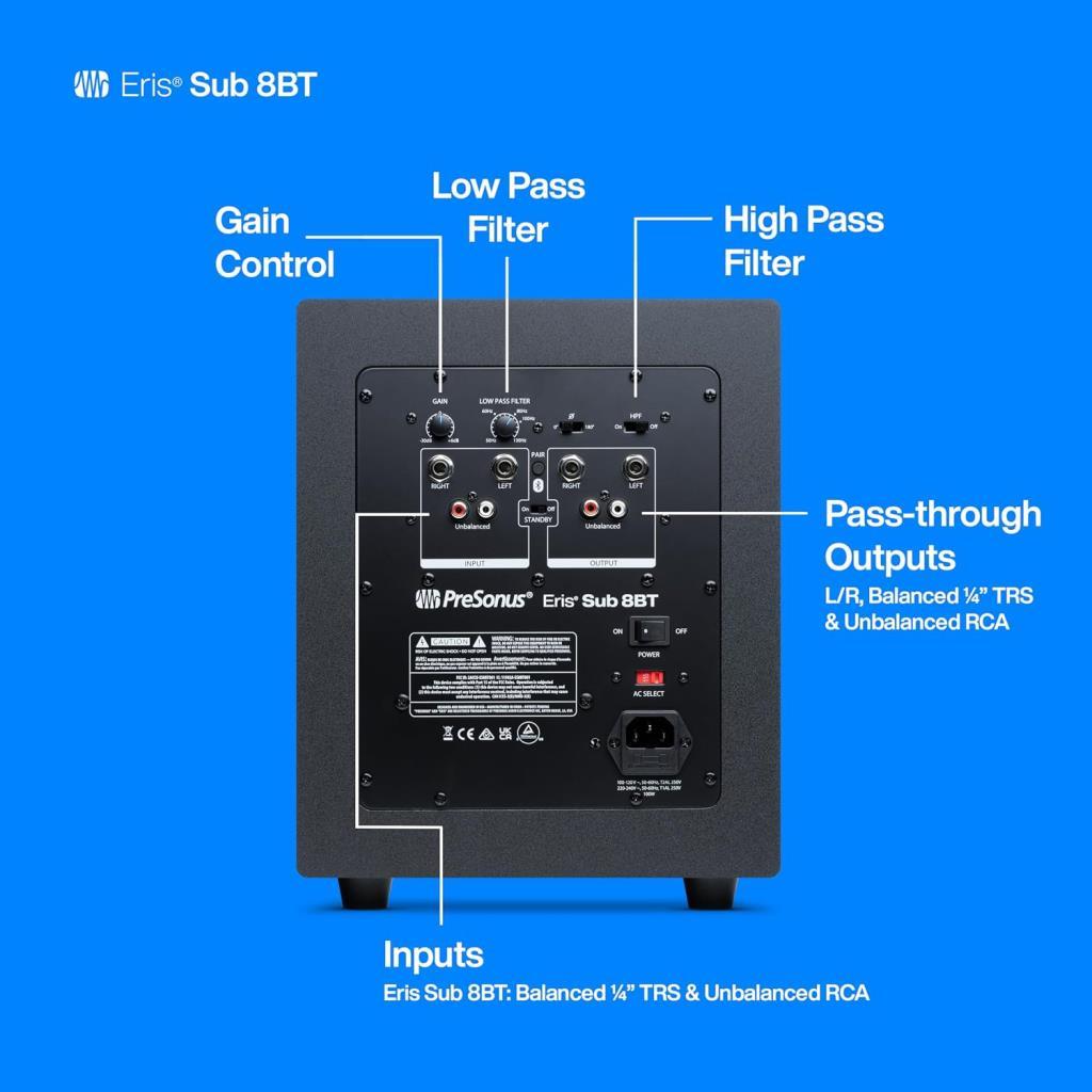 Presonus Eris Sub 8BT Subwoofer - Outlet