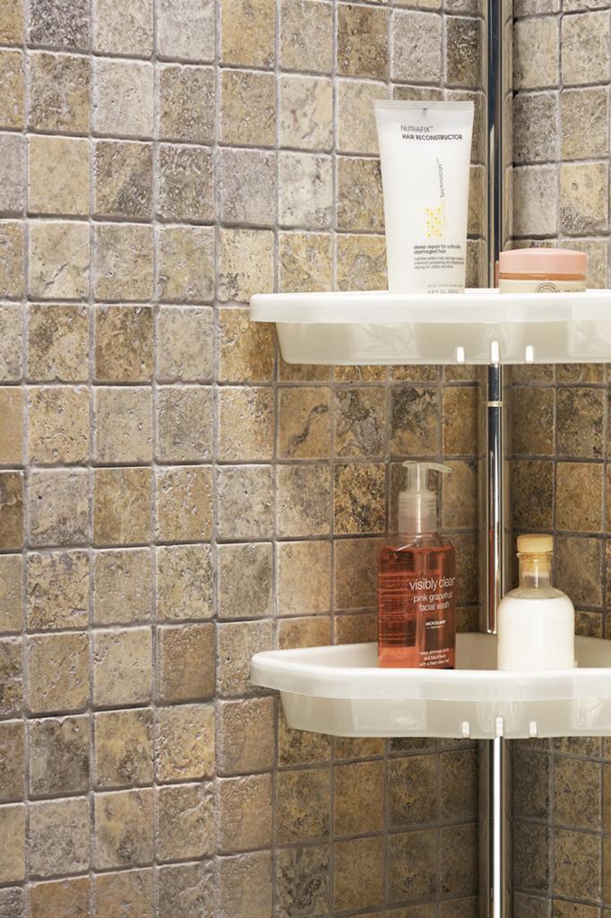 Prima Nova Banyo Köşe Rafı Paslanmayan Aluminyum Borulu Aluminyum Beyaz Teşhir