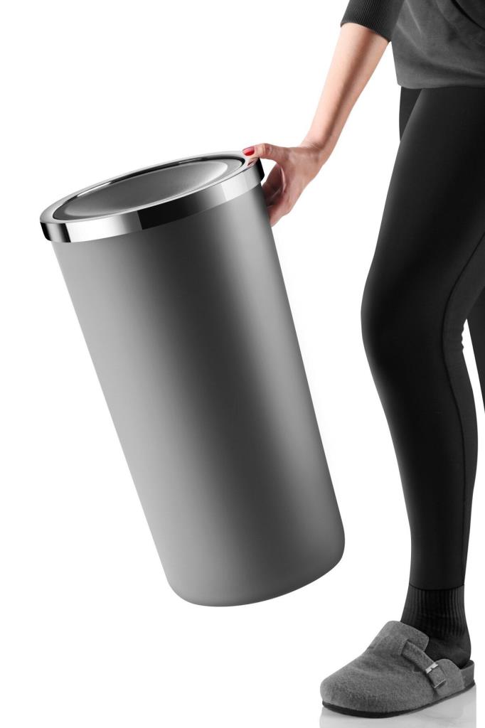 Prima Nova Lenox 35 Lt Döner Kapaklı Mutfak Banyo Ofis Çöp Kovası-gri Teşhir