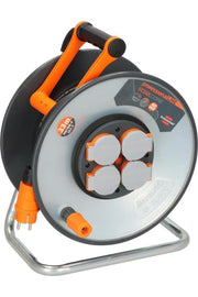 Brennenstuhl ProfessionalLINE SteelCore Serisi 5 Yıl Garantili IP44 Lisanslı Çelik Tambur Makaralı Kablo H07RN-F 3G2.5, 33 Metre Outlet