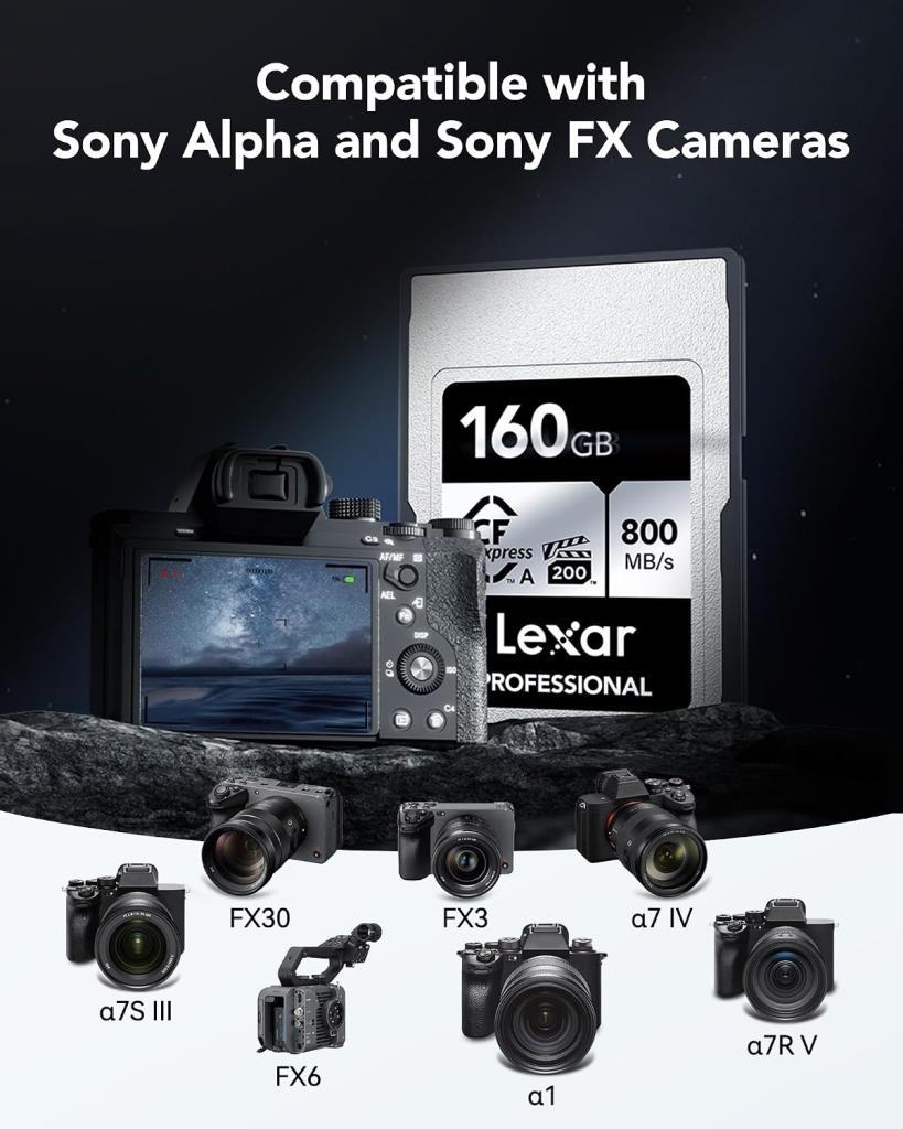Lexar Professional Silver Series CFexpress Type-A 160 GB Hafıza Kartı