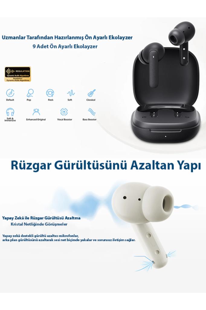 QCY Buds TWS Beyaz Kulak İçi Bluetooth Kulaklık - TEŞHİR