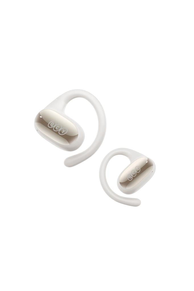 QCY Crossky GTR2 T30 Kablosuz Bluetooth Spor Kulaklığı Beyaz, 4 Mikrofon ENC, Bluetooth 5.4, IPX5