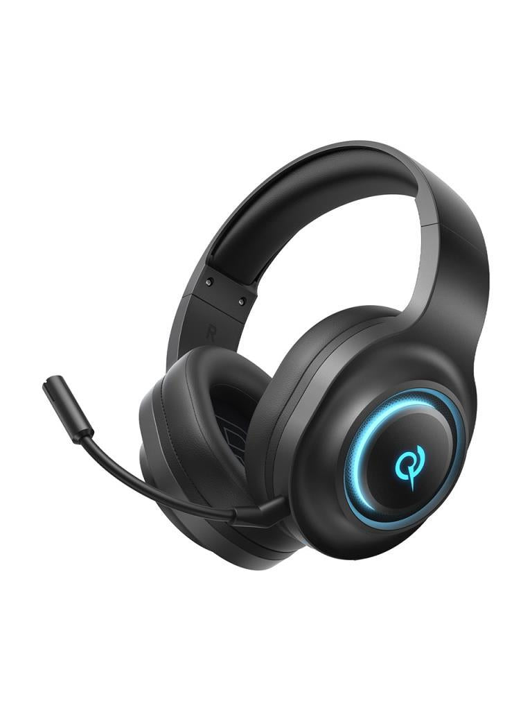 QCY HeroaD V200 Siyah RGB 7.1 Kablolu/Kablosuz Kulak Üstü Oyuncu Kulaklığı