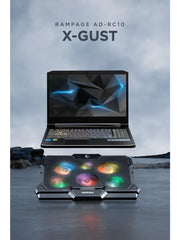 Rampage AD-RC10 X-GUST 6 Fanlı Laptop Soğutucu Outlet