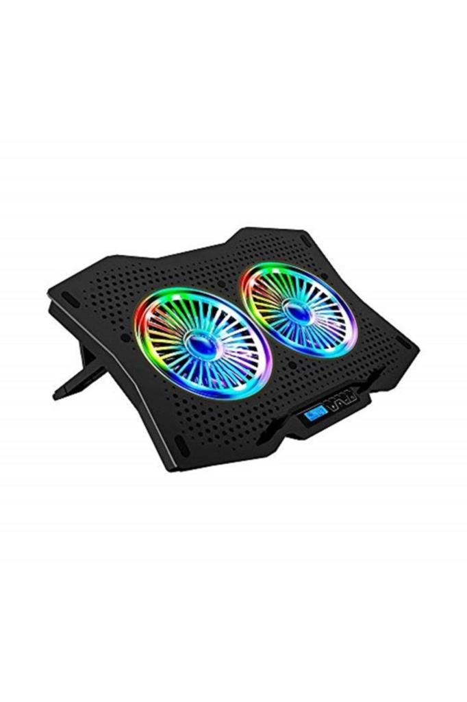 Rampage Ad-rc9 Tornado Siyah 115 -115 -15mm (2 Adet) Fanlı 10-18 Rgb Işıklı Notebook Soğutucu Stand Outlet