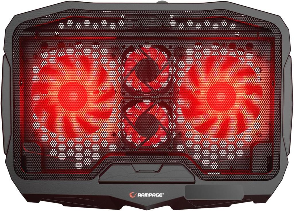 Rampage AD-RX34 X-FRAME Siyah 4 Fanlı 9-17 İnç Notebook Soğutucu Stand - TESHİR