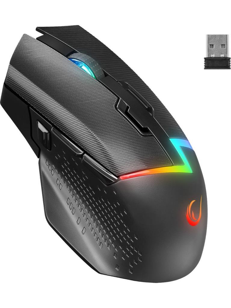 Rampage Drop M3 V2 Siyah RGB Şarjlı Optik Kablolu/Kablosuz Oyuncu Mouse - TEŞHİR