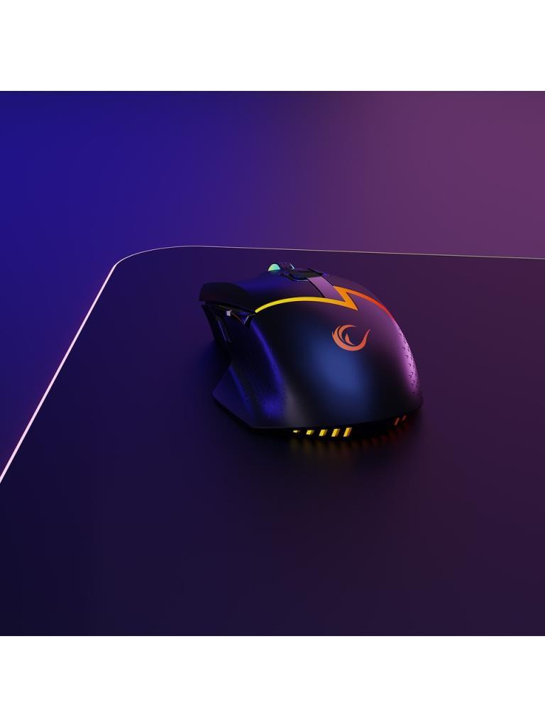 Rampage Drop M3 V2 Siyah RGB Şarjlı Optik Kablolu/Kablosuz Oyuncu Mouse - TEŞHİR