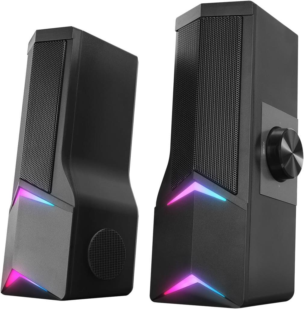 Rampage Elegant X10 2.0 Bluetoothlu Rms 3W*2 RGB Işıklı Multimedia Usb 5V 45dB Gaming Oyuncu Speaker