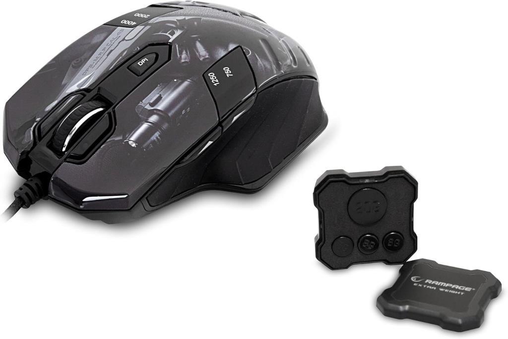 Rampage GX-CORE8 RGB Makrolu Ergonomik Optik Kablolu Oyuncu Mouse - Outlet