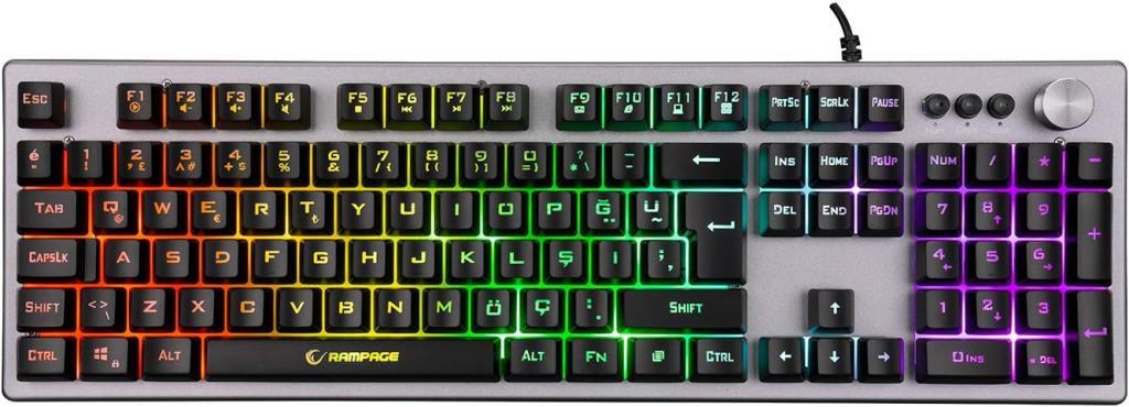 Rampage KB-R221 HANDY RGB Kablolu Oyuncu Klavyesi Teşhir