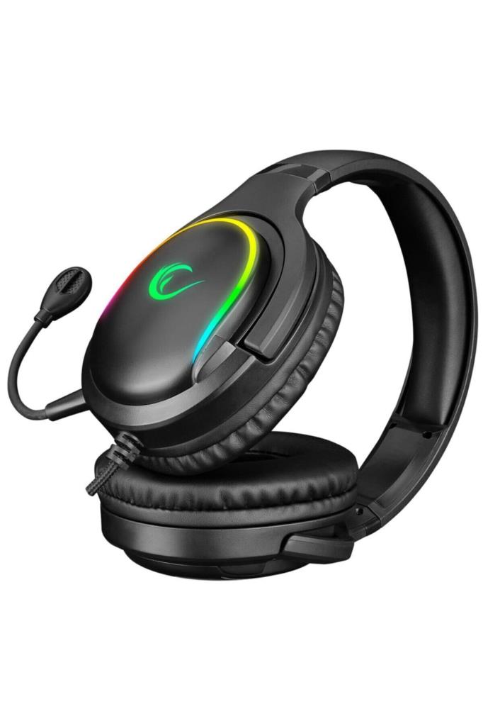 Rampage Miracle-X6 RGB USB Kablolu Kulak Üstü Oyuncu Kulaklığı Teşhir