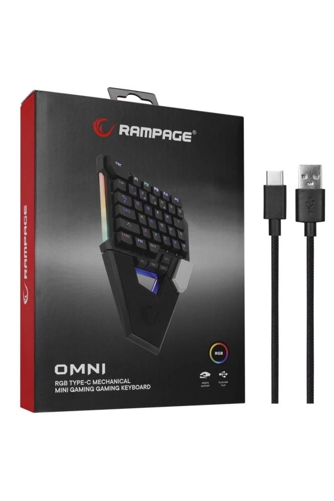 Rampage Omni KB-277 RGB Blue Switch Kablolu Mekanik Oyuncu Klavyesi Outlet