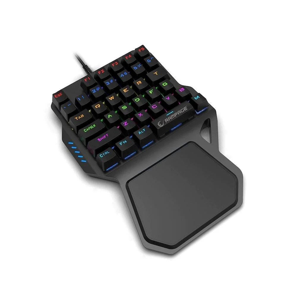 Rampage Palm KB-R77 Blue Switch Kablolu Mekanik Oyuncu Klavyesi