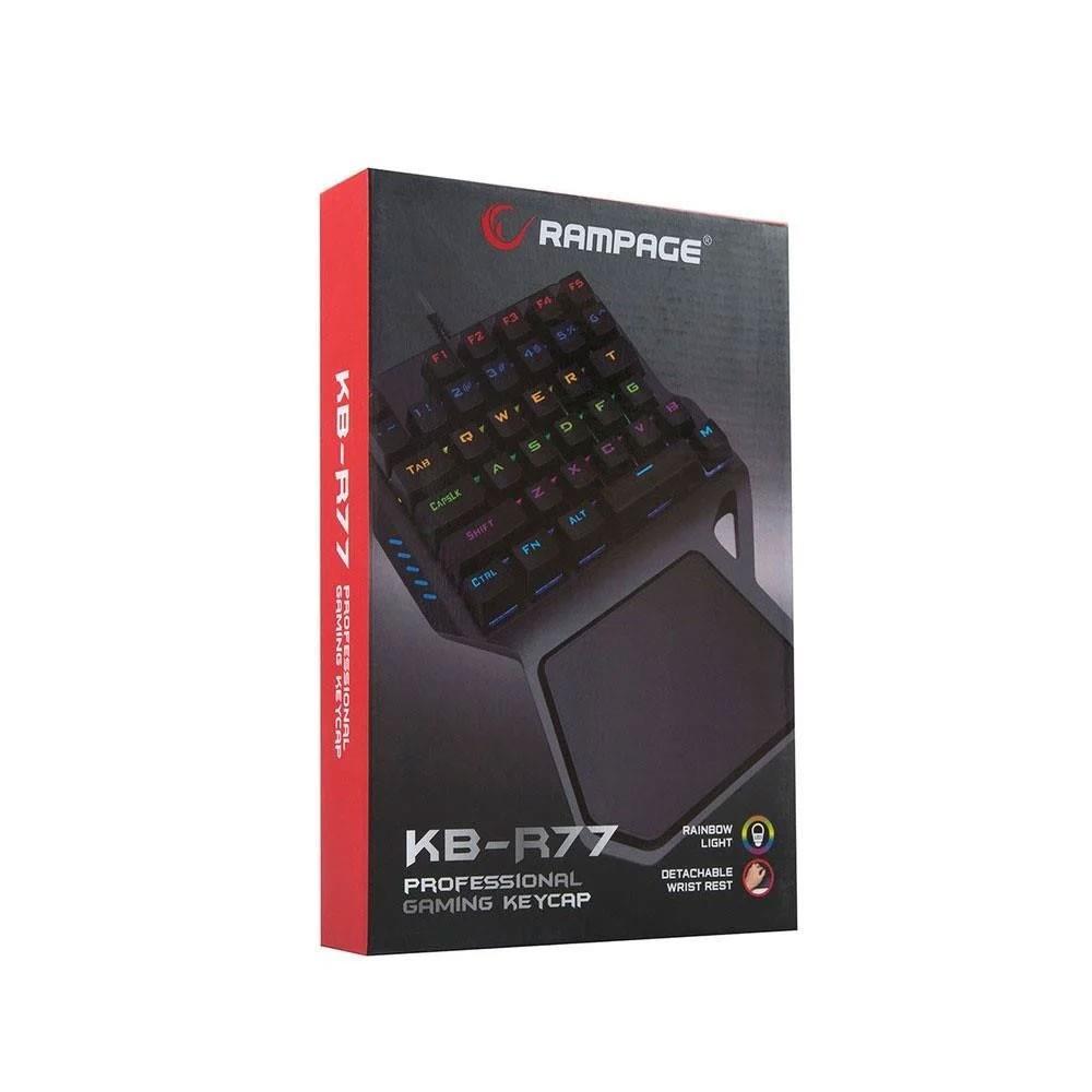 Rampage Palm KB-R77 Blue Switch Kablolu Mekanik Oyuncu Klavyesi