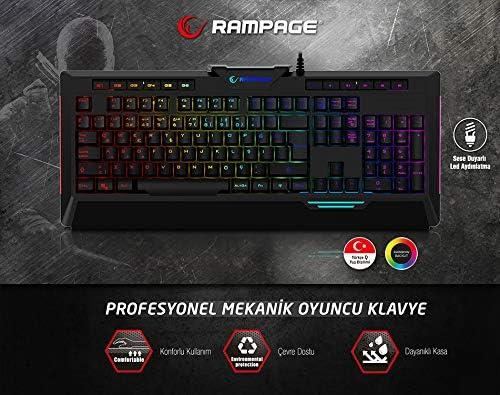 Rampage Rapido Plus Kablolu Mekanik Oyuncu Klavyesi Teşhir