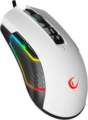 Rampage Python SMX-R600 Beyaz RGB Makrolu Ergonomik Optik Kablolu Oyuncu Mouse Teşhir