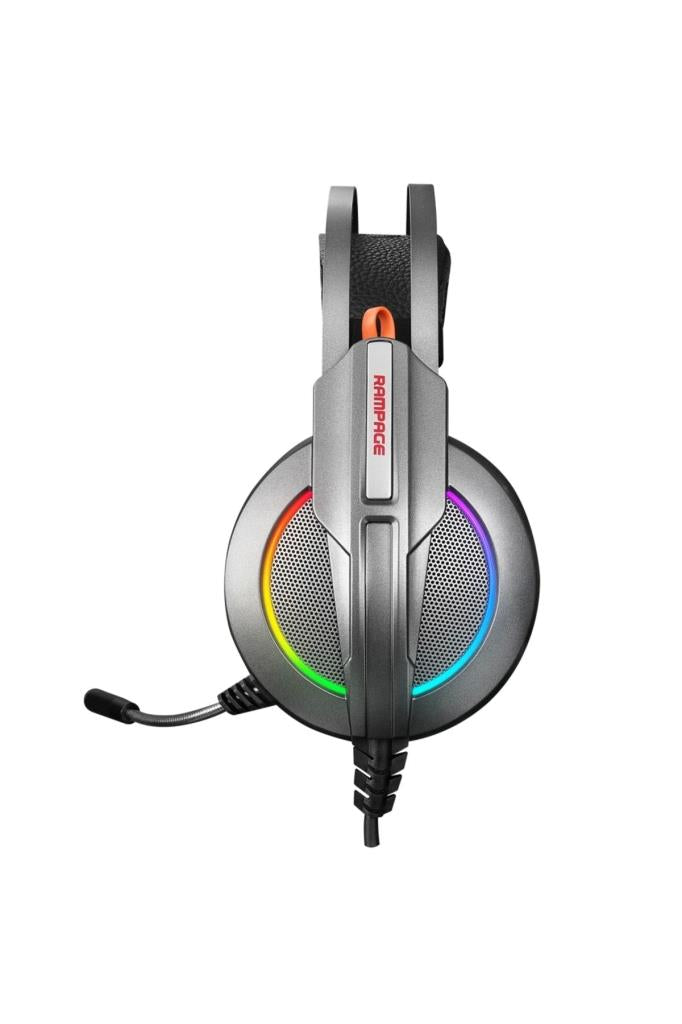 Rampage Stark RM-K6 RGB 7.1 USB Kablolu Kulak Üstü Oyuncu Kulaklığı Outlet