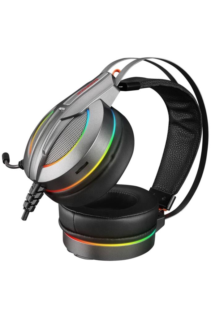 Rampage Stark RM-K6 RGB 7.1 USB Kablolu Kulak Üstü Oyuncu Kulaklığı Outlet