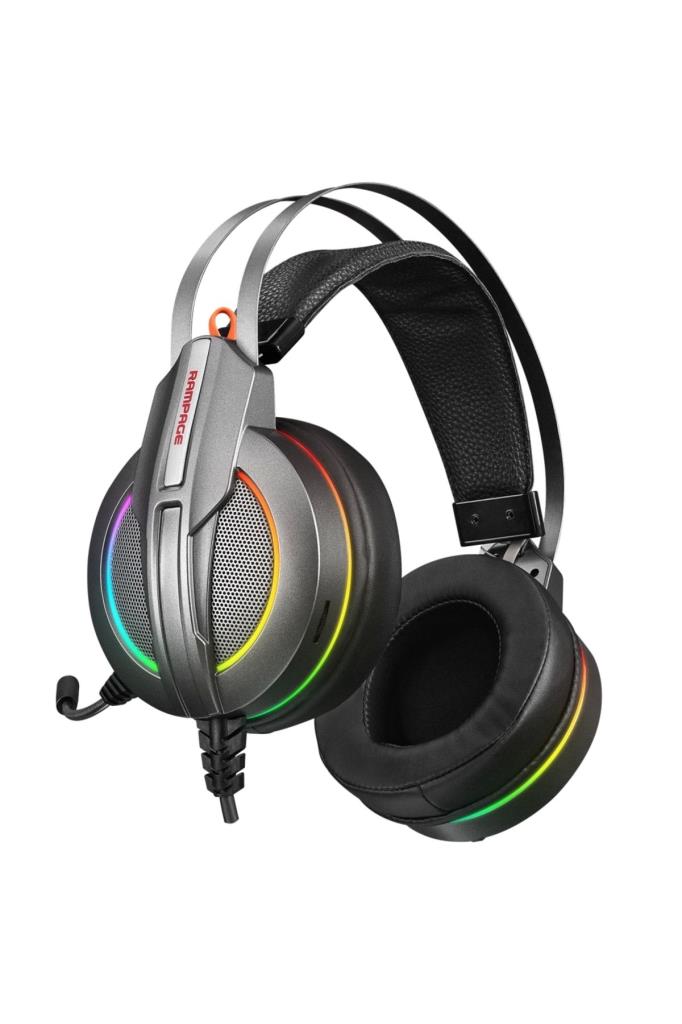 Rampage Stark RM-K6 RGB 7.1 USB Kablolu Kulak Üstü Oyuncu Kulaklığı Outlet